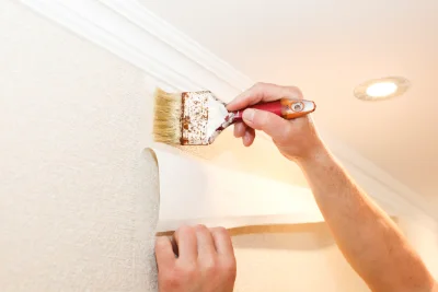Pose de papier peint à la Chaux-en-Bresse — revêtements muraux et toiles de verre